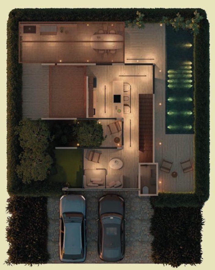 Planta piso 1 de Casa tipo 1