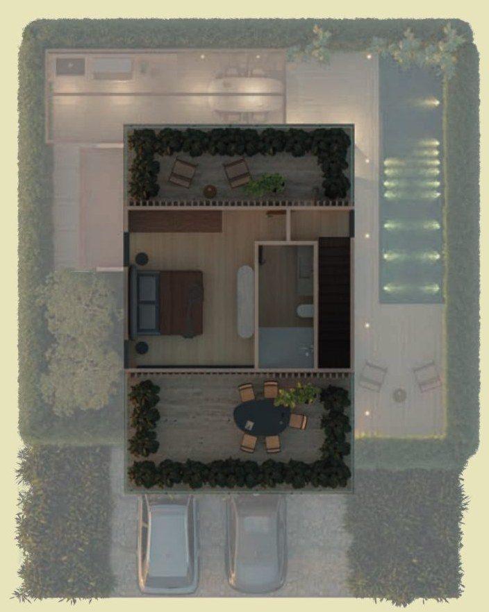 Planta piso 3 de Casa tipo 1